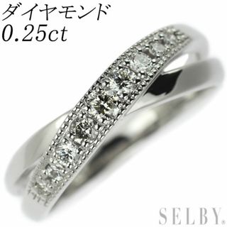 Pt900 ダイヤモンド リング 0.25ct(リング(指輪))