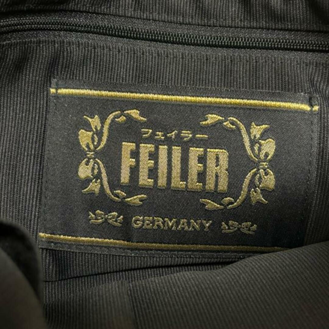 FEILER(フェイラー)のFEILER(フェイラー) ハンドバッグ美品  - 黒×グレー×マルチ フラワー(花) パイル レディースのバッグ(ハンドバッグ)の商品写真