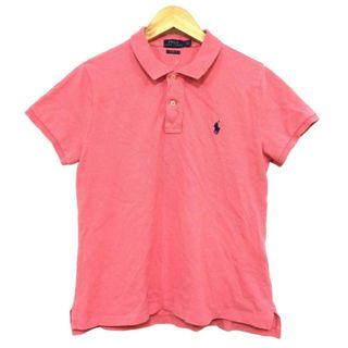 ポロラルフローレン(POLO RALPH LAUREN)のPOLObyRalphLauren(ポロラルフローレン) 半袖ポロシャツ レディース美品  - ピンク(ポロシャツ)