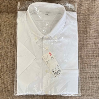 ユニクロ(UNIQLO)のユニクロ　ドライイージーケア　コンフォートシャツ　半袖　M 白(シャツ)