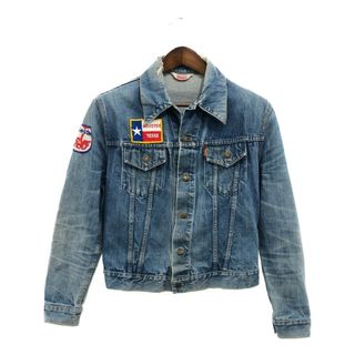 リーバイス(Levi's)の70年代 Levi's リーバイス デニム トラッカージャケット アメカジ ヴィンテージ オレンジタブ ブルー (メンズ M相当) 中古 古着 P9426(Gジャン/デニムジャケット)