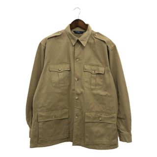 ポロラルフローレン(POLO RALPH LAUREN)の80年代 USA製 Polo by Ralph Lauren ポロ ラルフローレン コットン サファリジャケット アメカジ ベージュ (メンズ XL) 中古 古着 P9431(その他)