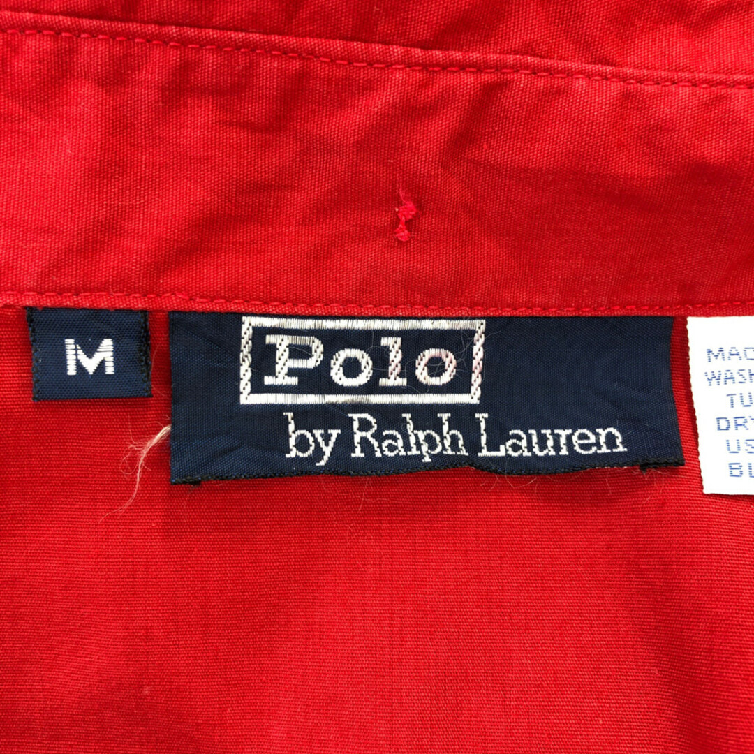 POLO RALPH LAUREN(ポロラルフローレン)の90年代 Polo by Ralph Lauren ポロ ラルフローレン コットン スイングトップ レッド (メンズ M) 中古 古着 P9647 メンズのジャケット/アウター(その他)の商品写真