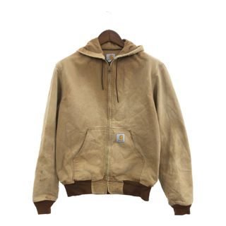 カーハート(carhartt)の80年代 USA製 Carhartt カーハート アクティブジャケット ダック地 ベージュ (メンズ M) 中古 古着 P9801(その他)