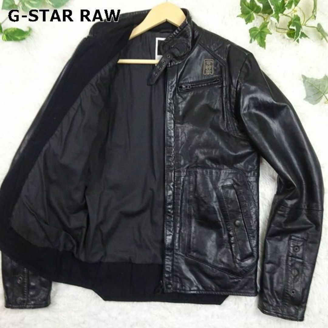 G-STAR RAW - ジースターロウ BRANDO LEATHER JKT シングルライダース