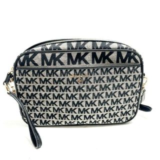 マイケルコース(Michael Kors)のMICHAEL KORS(マイケルコース) ショルダーバッグ - 黒×アイボリー ジャガード×レザー(ショルダーバッグ)