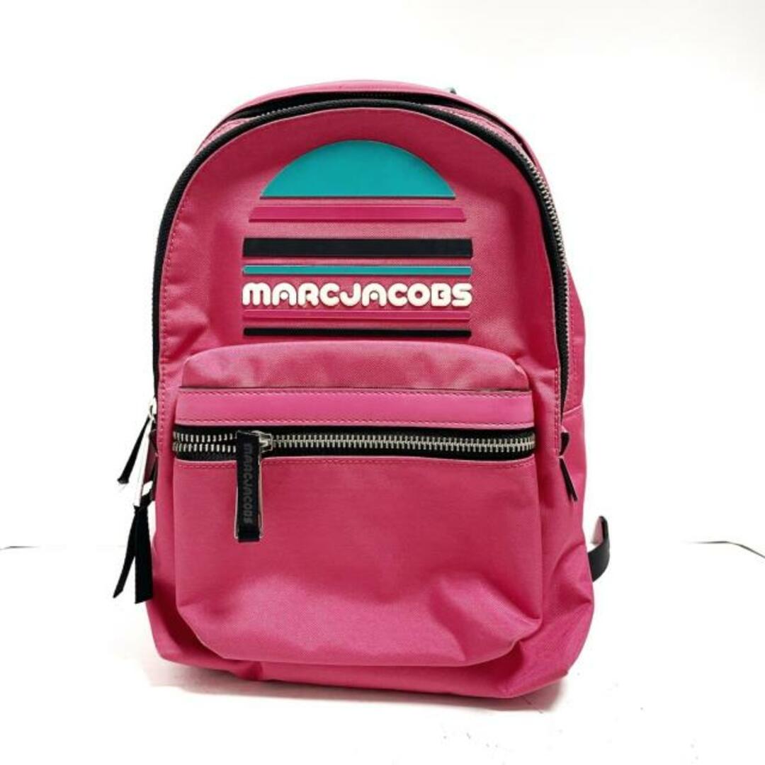 MARC JACOBS(マークジェイコブス)のMARC JACOBS(マークジェイコブス) リュックサック - M0014035 ピンク×ライトグリーン×黒 ナイロン レディースのバッグ(リュック/バックパック)の商品写真