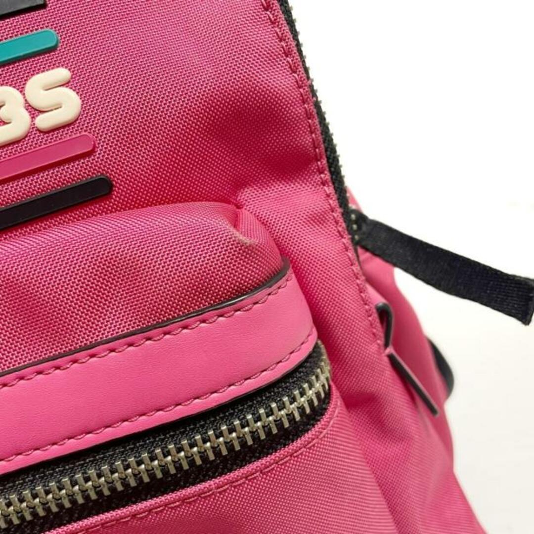 MARC JACOBS(マークジェイコブス)のMARC JACOBS(マークジェイコブス) リュックサック - M0014035 ピンク×ライトグリーン×黒 ナイロン レディースのバッグ(リュック/バックパック)の商品写真