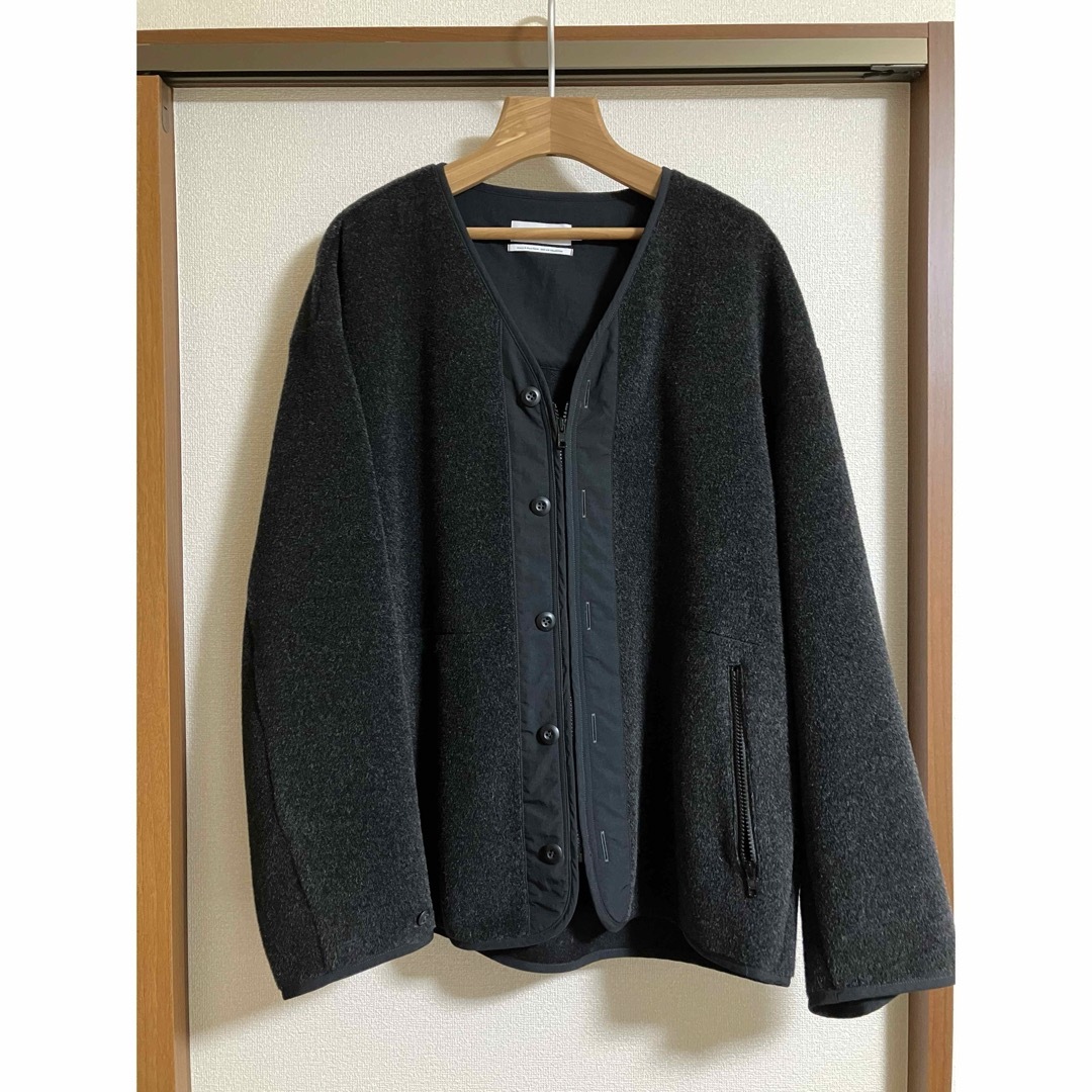 Graphpaper(グラフペーパー)のWool Alpaca Collarless Blouson メンズのジャケット/アウター(ブルゾン)の商品写真