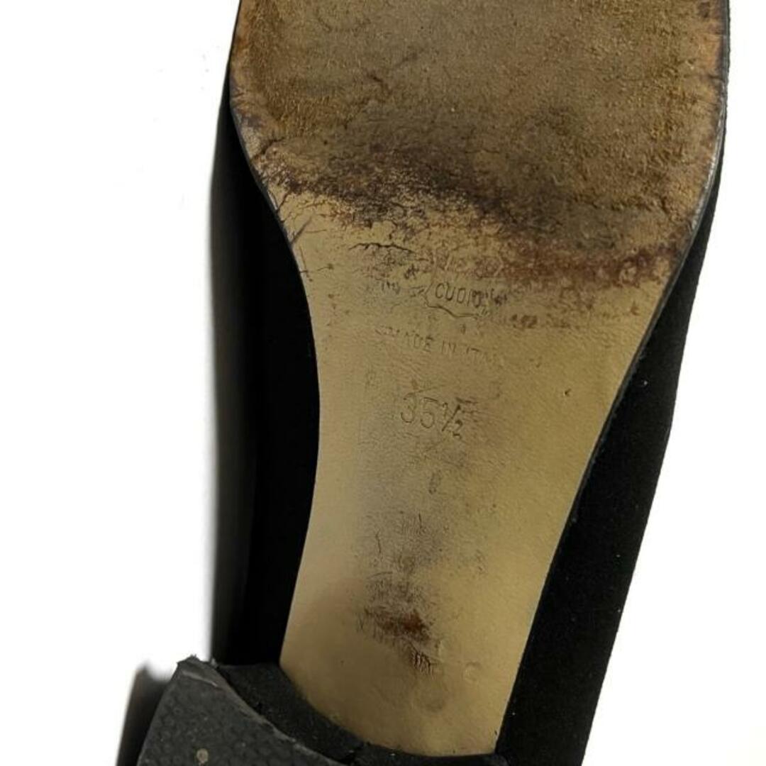 celine(セリーヌ)のCELINE(セリーヌ) パンプス 35 1/2 レディース - 黒 化学繊維 レディースの靴/シューズ(ハイヒール/パンプス)の商品写真