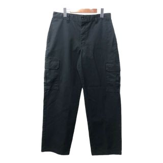 ディッキーズ(Dickies)のDickies ディッキーズ カーゴ パンツ ワーク ブラック (メンズ 32×30) 中古 古着 Q2624(その他)