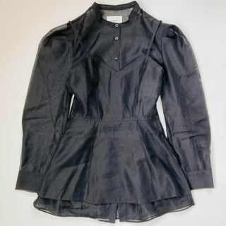 アメリヴィンテージ(Ameri VINTAGE)の【美品】AMERI BUSTIER LAYERED SHEER SHIRT(シャツ/ブラウス(長袖/七分))