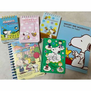 スヌーピー(SNOOPY)のスヌーピー　メモ帳6冊(ノート/メモ帳/ふせん)