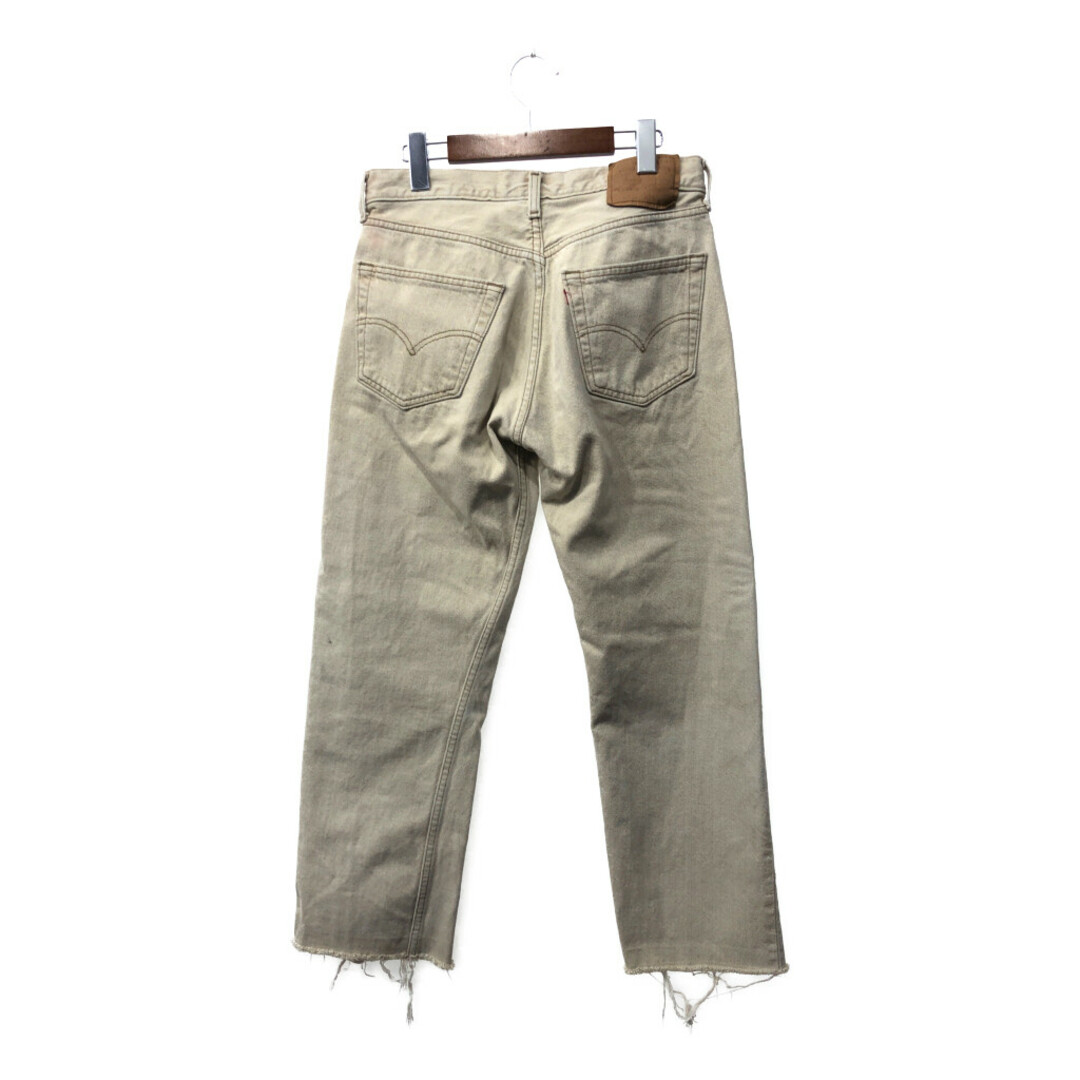 Levi's(リーバイス)の90年代 カナダ製 Levi's リーバイス 501 デニムパンツ アメカジ ベージュ (メンズ W32 L34) 中古 古着 Q2655 メンズのパンツ(デニム/ジーンズ)の商品写真