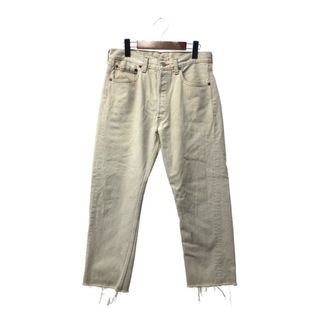 リーバイス(Levi's)の90年代 カナダ製 Levi's リーバイス 501 デニムパンツ アメカジ ベージュ (メンズ W32 L34) 中古 古着 Q2655(デニム/ジーンズ)