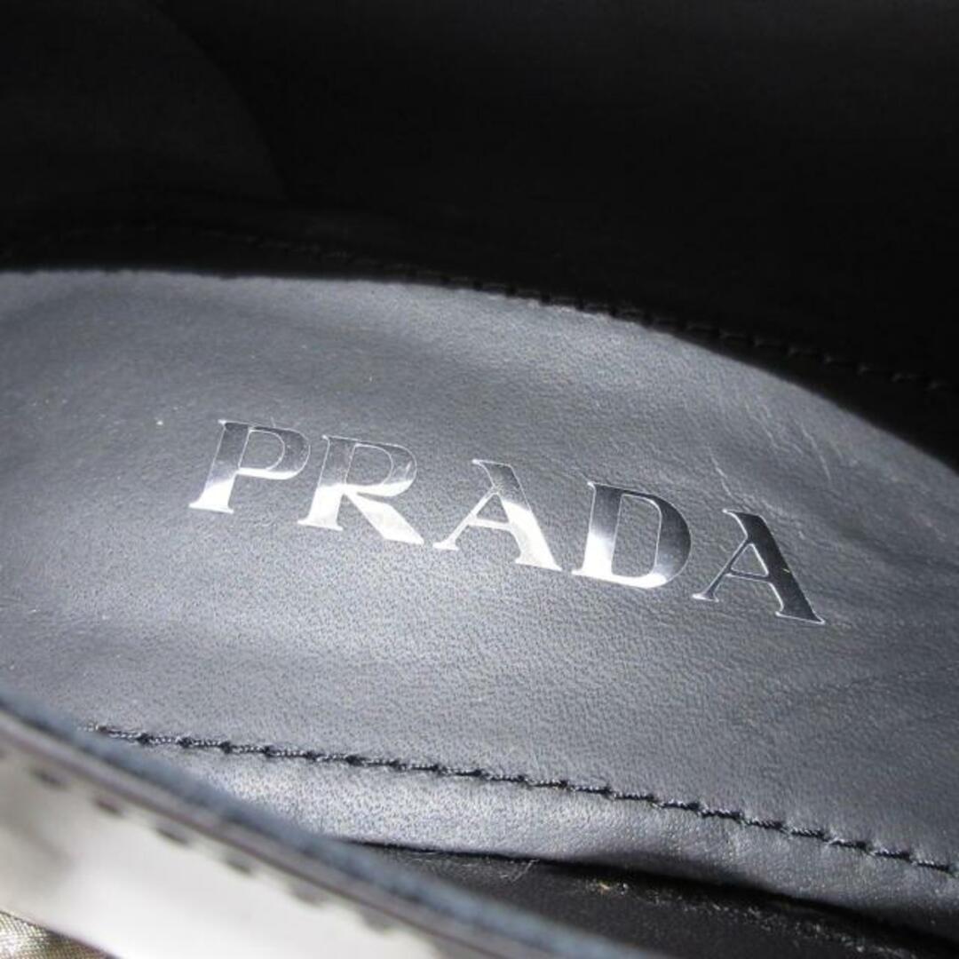 PRADA(プラダ)のPRADA(プラダ) ローファー 39 レディース美品  チョコレート ブラッシュドレザー ローファー 1D246M 黒 レザー レディースの靴/シューズ(ローファー/革靴)の商品写真