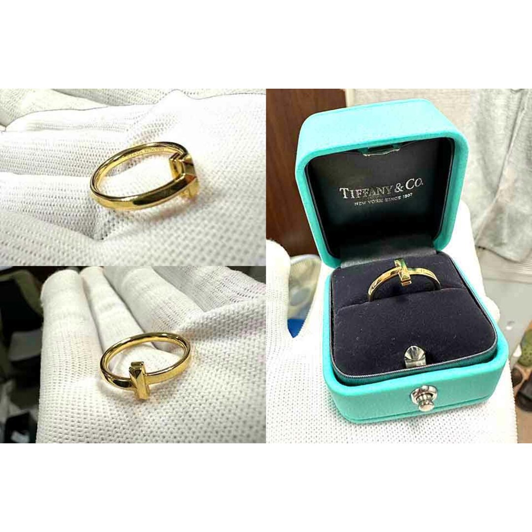 Tiffany & Co.(ティファニー)の【中古】【美品】TIFFANY&CO　ティファニー　リング　Tワンリング　11.5号　約4.0g　 幅2.5mm　イエローゴールド 定価201400円　2023年12月購入品 レディースのアクセサリー(リング(指輪))の商品写真