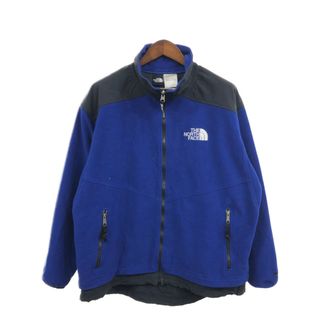 ザノースフェイス(THE NORTH FACE)の90年代 THE NORTH FACE ノースフェイス GORE WINDS STOPPER フリースジャケット アウトドア ネイビー (メンズ X LARGE) 中古 古着 Q2665(その他)