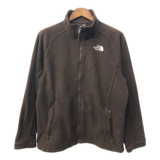 ザノースフェイス(THE NORTH FACE)のTHE NORTH FACE ノースフェイス フリースジャケット アウトドア ブラウン (レディース XL) 中古 古着 Q2689(その他)