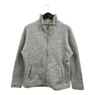 ザノースフェイス(THE NORTH FACE)のTHE NORTH FACE ノースフェイス フリースジャケット アウトドア 大きいサイズ グレー (レディース XXL) 中古 古着 Q2705(その他)