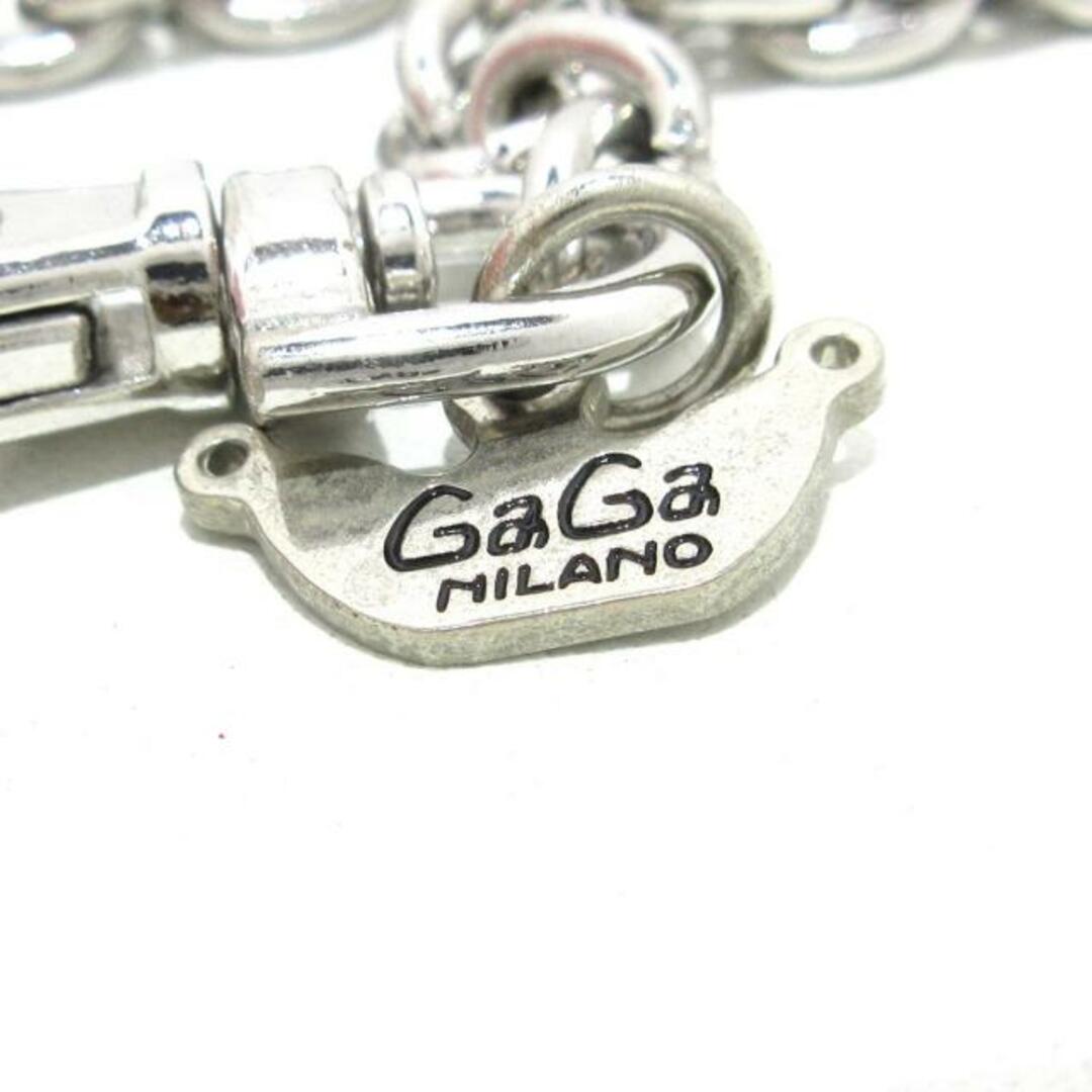 GaGa MILANO(ガガミラノ)のGAGA MILANO(ガガミラノ) キーホルダー(チャーム) - ピンク×シルバー×マルチ ラインストーン/リボン 金属素材 レディースのファッション小物(キーホルダー)の商品写真