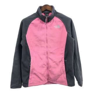 ザノースフェイス(THE NORTH FACE)のTHE NORTH FACE ノースフェイス フリースジャケット アウトドア ピンク (レディース L) 中古 古着 Q2711(その他)