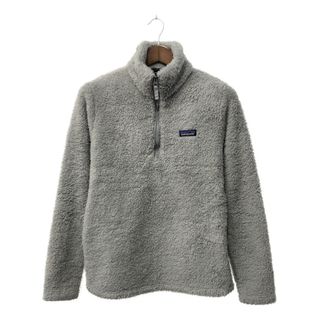 patagonia - patagonia パタゴニア ハーフジップ ボア フリースジャケット アウトドア 防寒 グレー (メンズ L) 中古 古着 Q2697