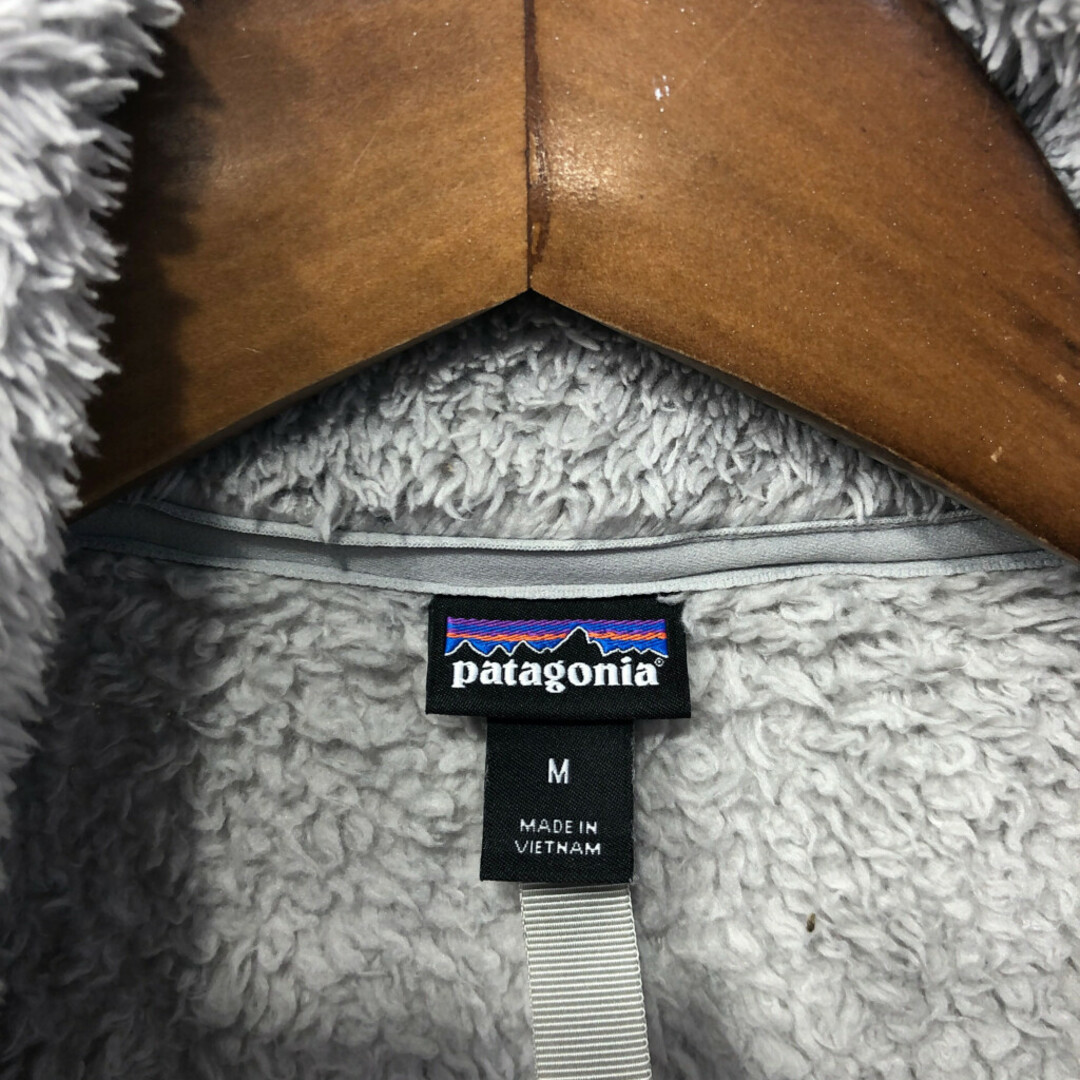 patagonia(パタゴニア)のpatagonia パタゴニア ハーフジップ ボア フリースジャケット アウトドア グレー (レディース M) 中古 古着 Q2698 レディースのジャケット/アウター(その他)の商品写真