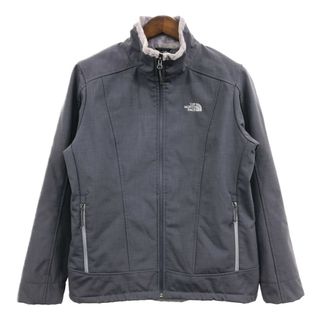 ザノースフェイス(THE NORTH FACE)のTHE NORTH FACE ノースフェイス ソフトシェル フリースジャケット アウトドア グレー (レディース XL) 中古 古着 Q2713(その他)