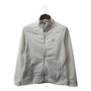 ザノースフェイス(THE NORTH FACE)のTHE NORTH FACE ノースフェイス フリースジャケット ホワイト (レディース L) 中古 古着 Q2700(その他)