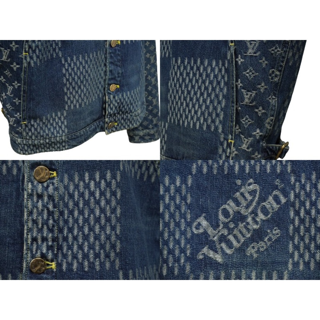 LOUIS VUITTON(ルイヴィトン)の極美品 LOUIS VUITTON ルイヴィトン ジャイアントダミエウェーブスモノグラムデニムジャケット NIGO 20AW サイズ52 中古 62095 レディースのジャケット/アウター(その他)の商品写真