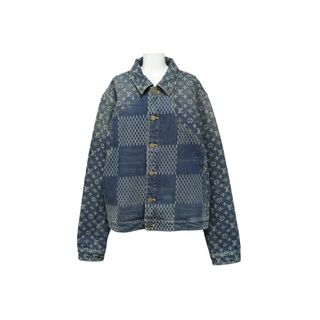 ルイヴィトン(LOUIS VUITTON)の極美品 LOUIS VUITTON ルイヴィトン ジャイアントダミエウェーブスモノグラムデニムジャケット NIGO 20AW サイズ52 中古 62095(その他)