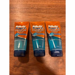 ジレット(Gillette)のジレットフュージョンプログライド　クリアシェービングジェル　175ml 3本(シェービングフォーム)