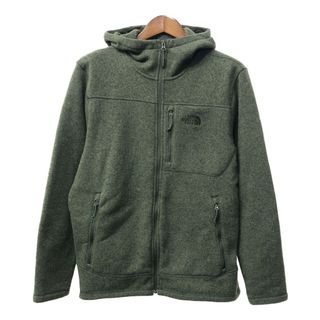 ザノースフェイス(THE NORTH FACE)のTHE NORTH FACE ノースフェイス フリースパーカージャケット アウトドア グリーン (メンズ L) 中古 古着 Q2724(その他)