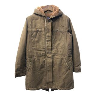 patagonia - patagonia パタゴニア インサレーテッド プレーリー ドーン パーカ モッズコート アウトドア ブラウン (レディース L) 中古 古着 Q2738