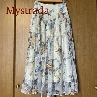 マイストラーダ(Mystrada)のマイストラーダ　レースプリントティアード スカート(ロングスカート)