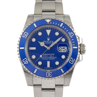 ロレックス(ROLEX)のロレックス ROLEX サブマリーナー デイト 116619LB ブルー/ドット文字盤 中古 腕時計 メンズ(腕時計(アナログ))
