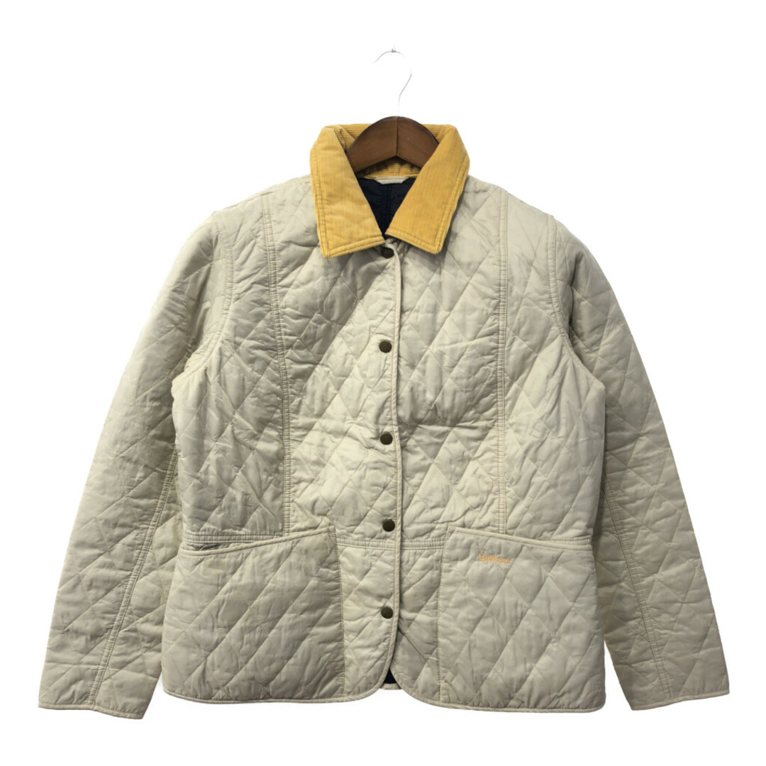 Barbour(バーブァー)のBarbour バブアー サマー リッズデイル キルティング ジャケット アイボリー (レディース 12) 中古 古着 Q2750 レディースのジャケット/アウター(その他)の商品写真