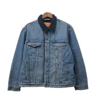 リーバイス(Levi's)のLevi's リーバイス デニムボアジャケット アメカジ ブルー (メンズ XL) 中古 古着 Q2757(Gジャン/デニムジャケット)