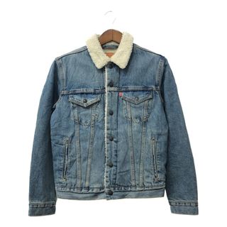 リーバイス(Levi's)のLevi's リーバイス デニムボアジャケット アメカジ ブルー (メンズ S) 中古 古着 Q2758(Gジャン/デニムジャケット)