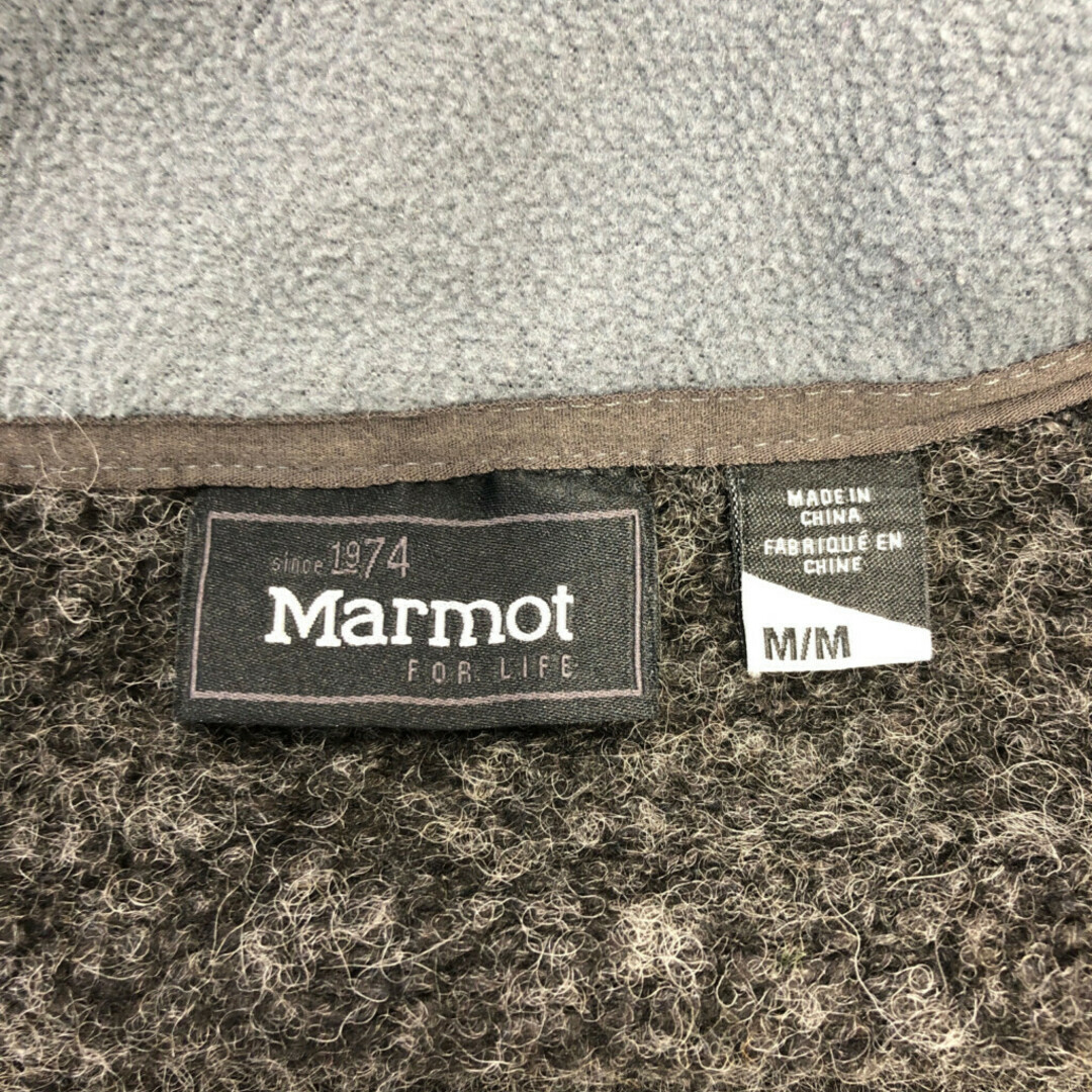 MARMOT(マーモット)のMARMOT マーモット フリースジャケット アウトドア グレー (メンズ M) 中古 古着 Q2759 メンズのジャケット/アウター(その他)の商品写真