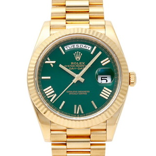 ロレックス(ROLEX)のロレックス ROLEX デイデイト 40 228238 グリーンローマ文字盤 中古 腕時計 メンズ(腕時計(アナログ))