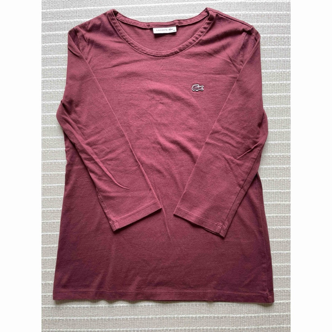 LACOSTE(ラコステ)の値下げ☆ラコステ七分袖Tシャツカットソー レディースのトップス(カットソー(長袖/七分))の商品写真