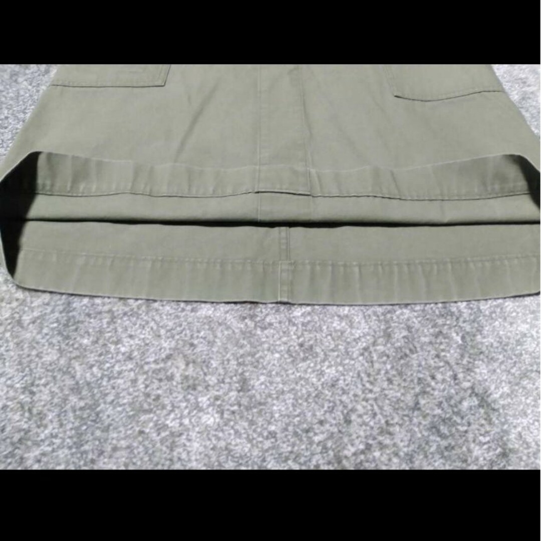 MHL.(エムエイチエル)の【A300】MHL   コンパクト ブロークン ドリルスカート レディースのスカート(ひざ丈スカート)の商品写真