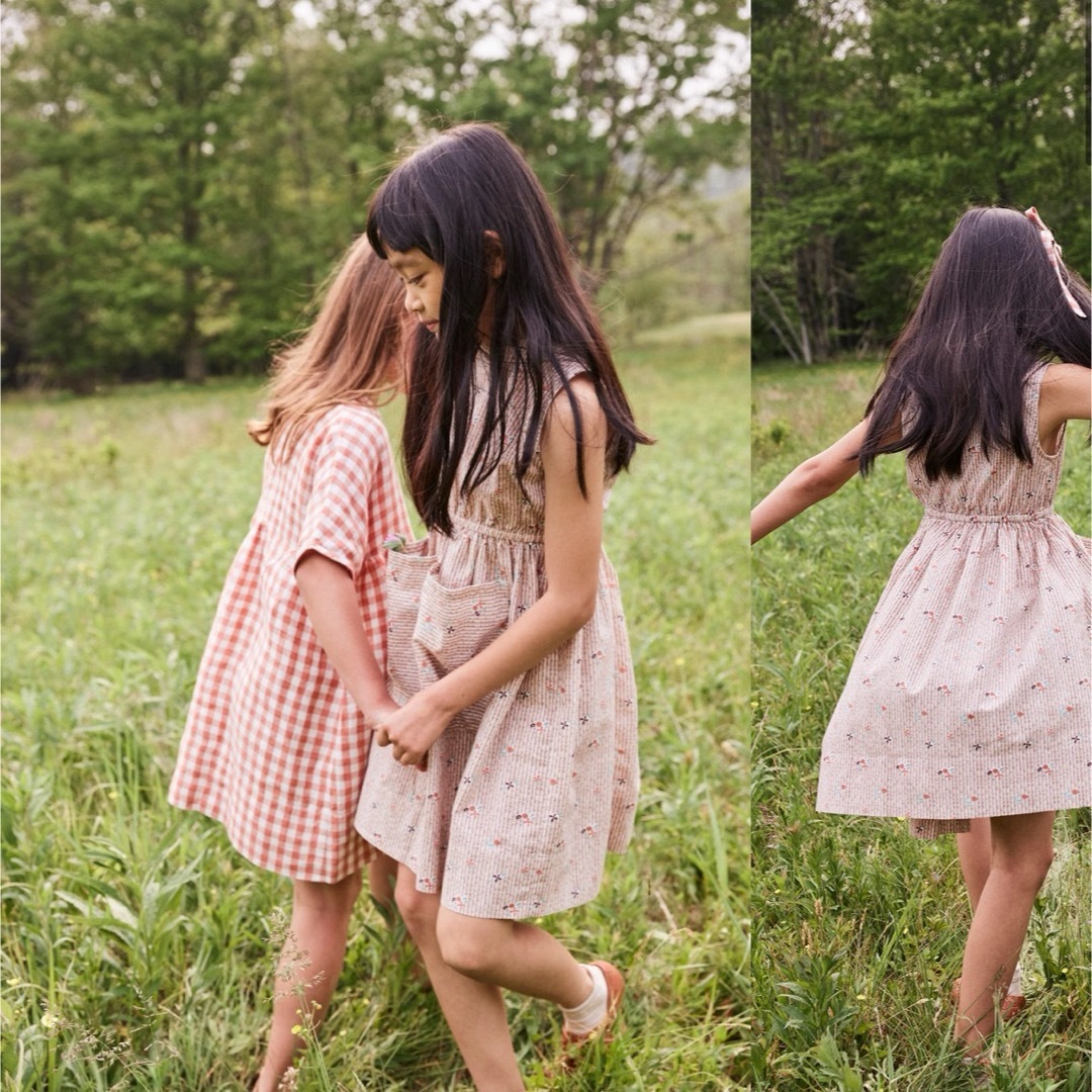 SOOR PLOOM(ソーアプルーム)のOrla Dress, Flower Ribbon Print キッズ/ベビー/マタニティのキッズ服女の子用(90cm~)(ワンピース)の商品写真