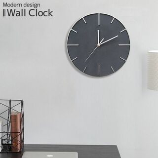 壁掛け時計 おしゃれ セメント吹付け 木製 29.5cm BT-150GL(掛時計/柱時計)