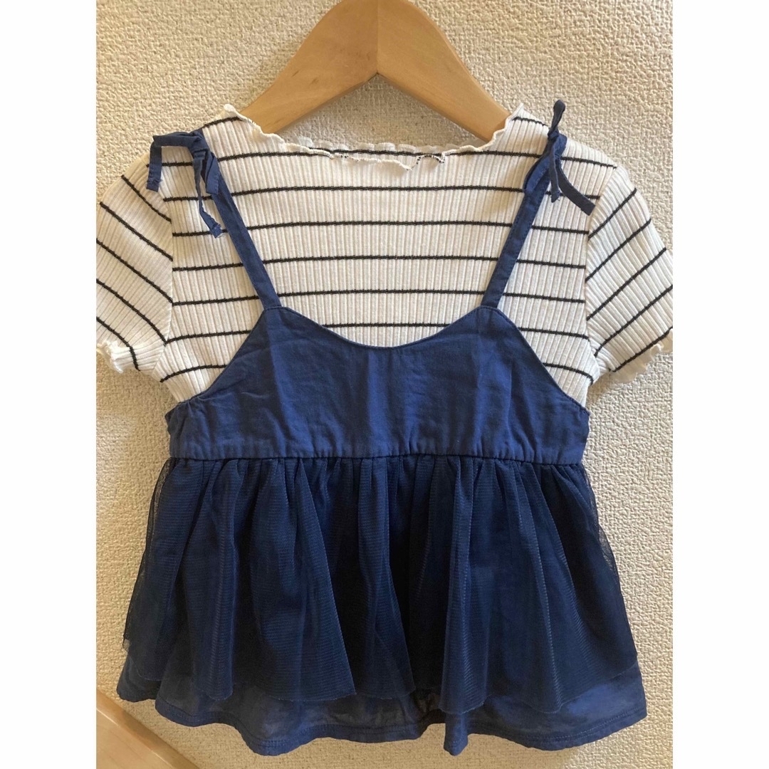 apres les cours(アプレレクール)のapres les cours チュールキャミビスチェ 110cm キッズ/ベビー/マタニティのキッズ服女の子用(90cm~)(その他)の商品写真