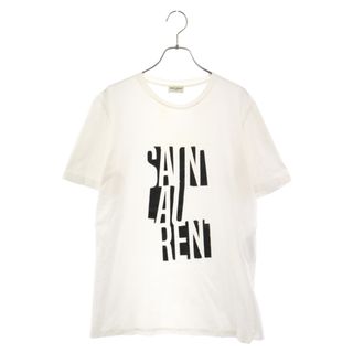 サンローラン(Saint Laurent)のSAINT LAURENT PARIS サンローランパリ 19AW ロゴプリント 半袖Tシャツ カットソー ホワイト 577121 YBJJ2(Tシャツ/カットソー(半袖/袖なし))