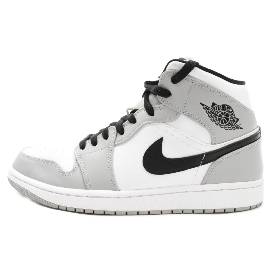 NIKE(ナイキ)のNIKE ナイキ AIR JORDAN 1 MID Smoke Grey エアジョーダン1ミッドスモークグレー ミドルカットスニーカーシューズ グレーUS10.5/28.5.5cm 554724-092 メンズの靴/シューズ(スニーカー)の商品写真