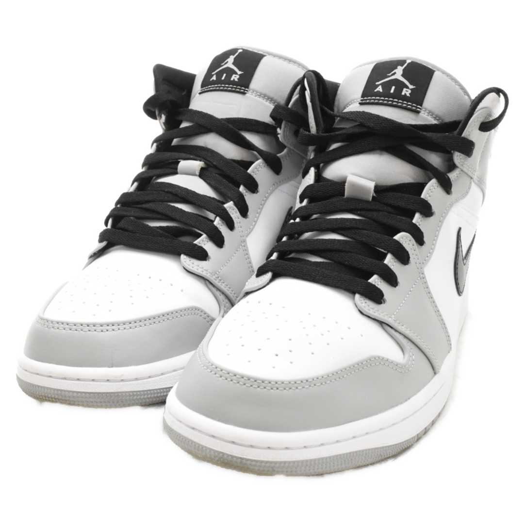 NIKE(ナイキ)のNIKE ナイキ AIR JORDAN 1 MID Smoke Grey エアジョーダン1ミッドスモークグレー ミドルカットスニーカーシューズ グレーUS10.5/28.5.5cm 554724-092 メンズの靴/シューズ(スニーカー)の商品写真